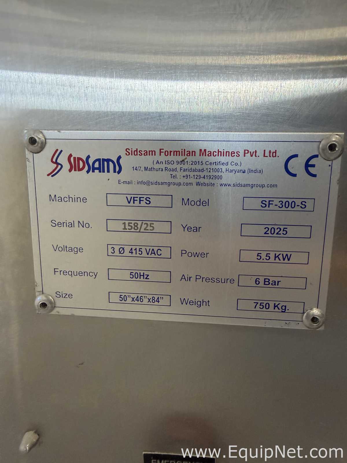 Sidsam Nicotine Packaging Line with Four VFFS Machines and Full Automation