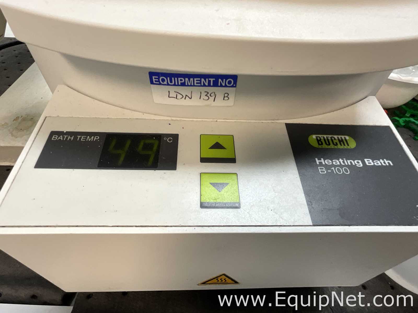 Buchi R-100 Rotary Evaporator with B-100 Heating Bath and V-700 Vacuum Pump