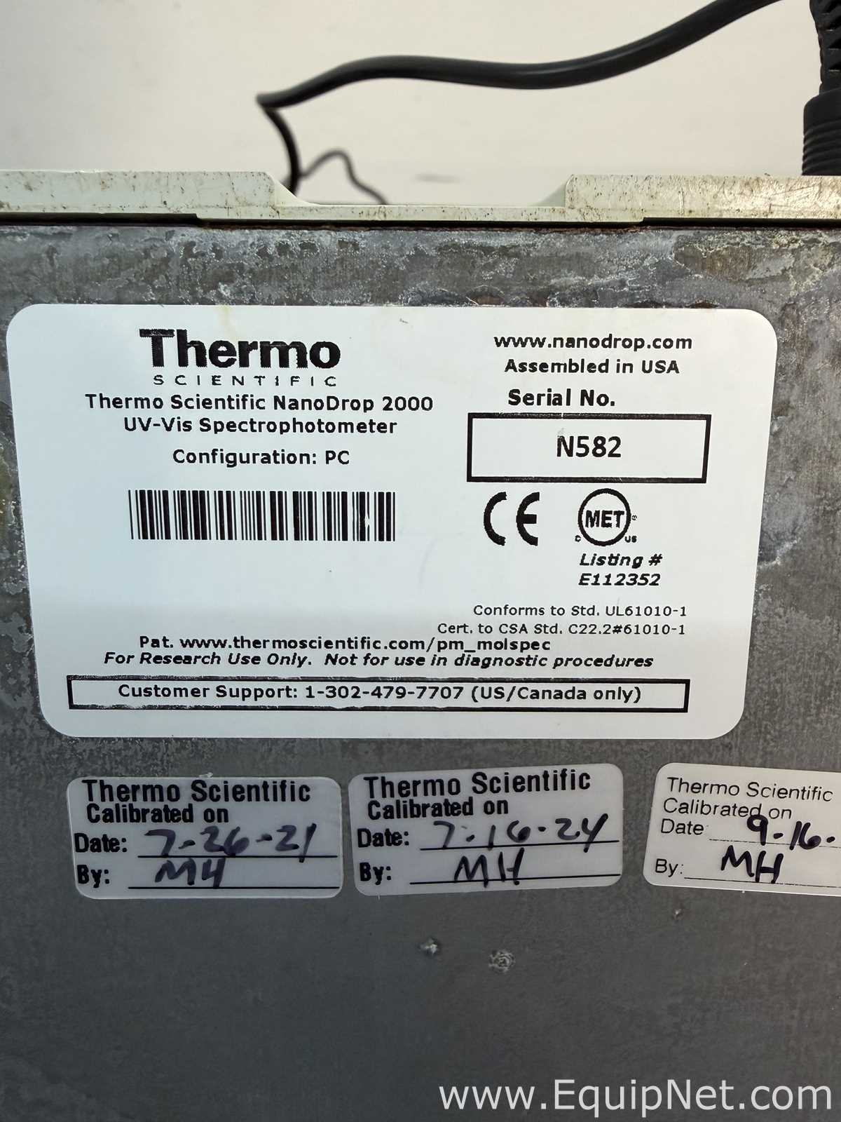 Thermo Scientific NanoDrop 2000 UV-Vis Spectrophotometer