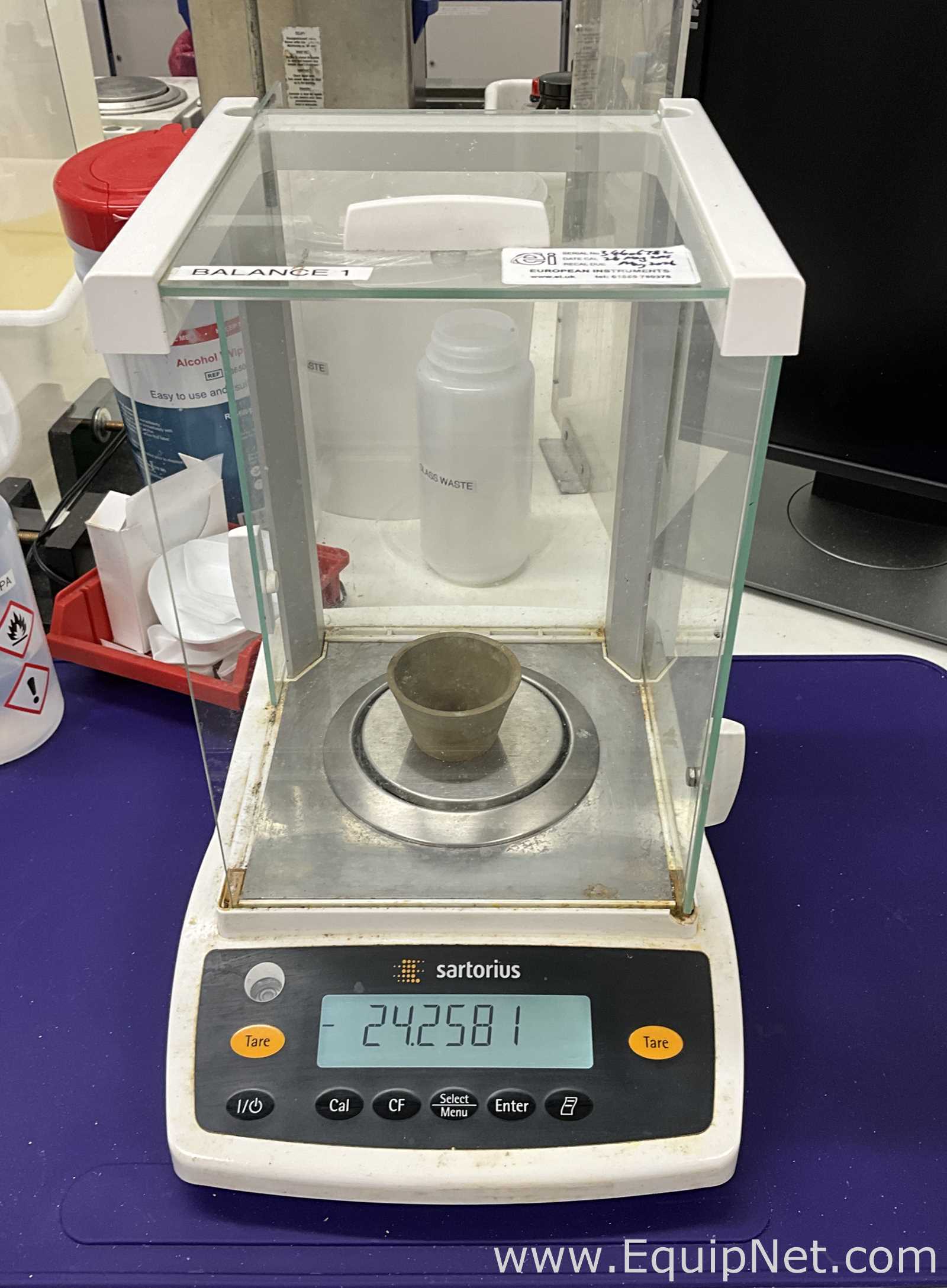 Sartorius ENTRIS224I-1S Analytical Balance with Power Supply
