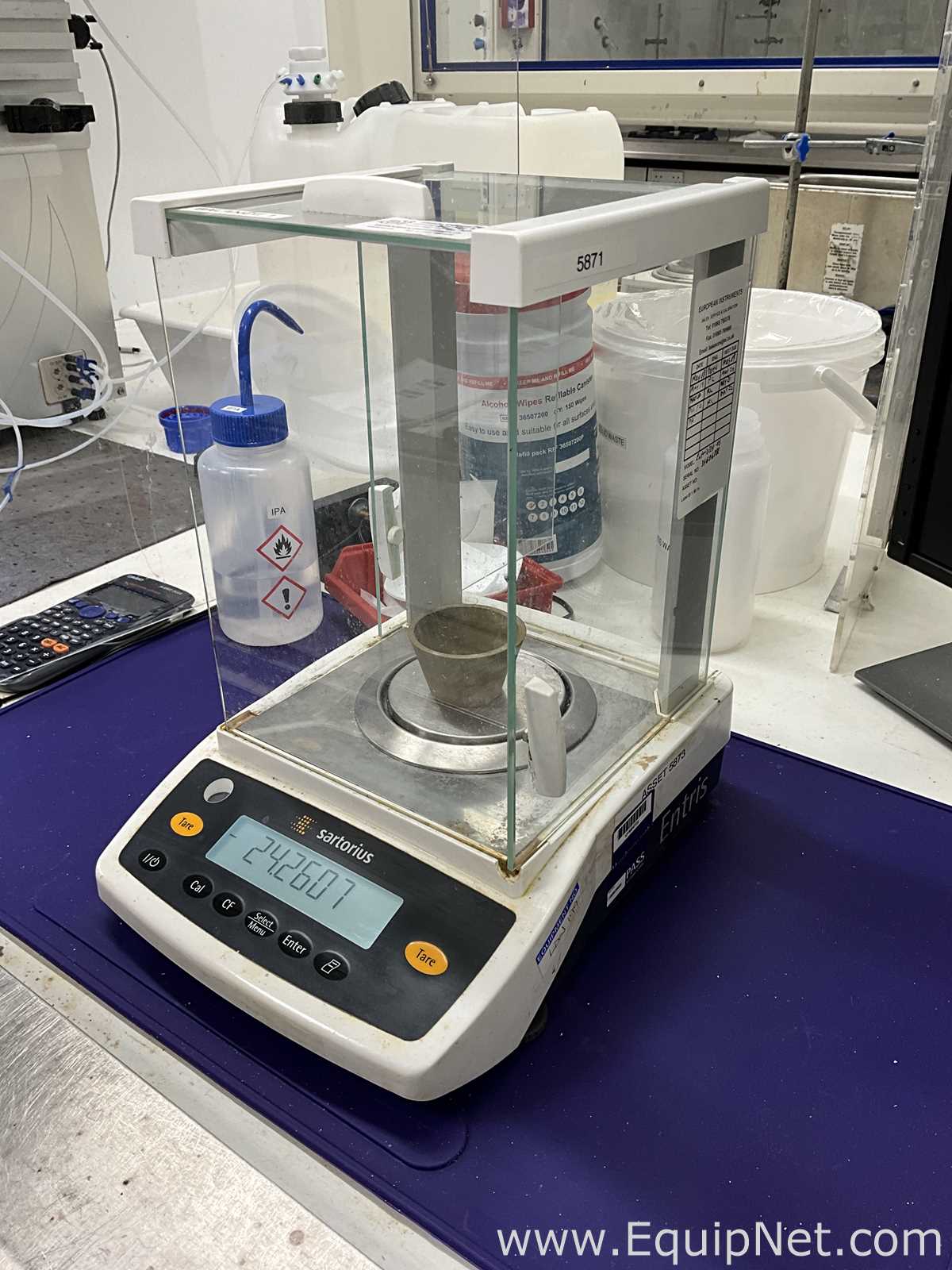 Sartorius ENTRIS224I-1S Analytical Balance with Power Supply