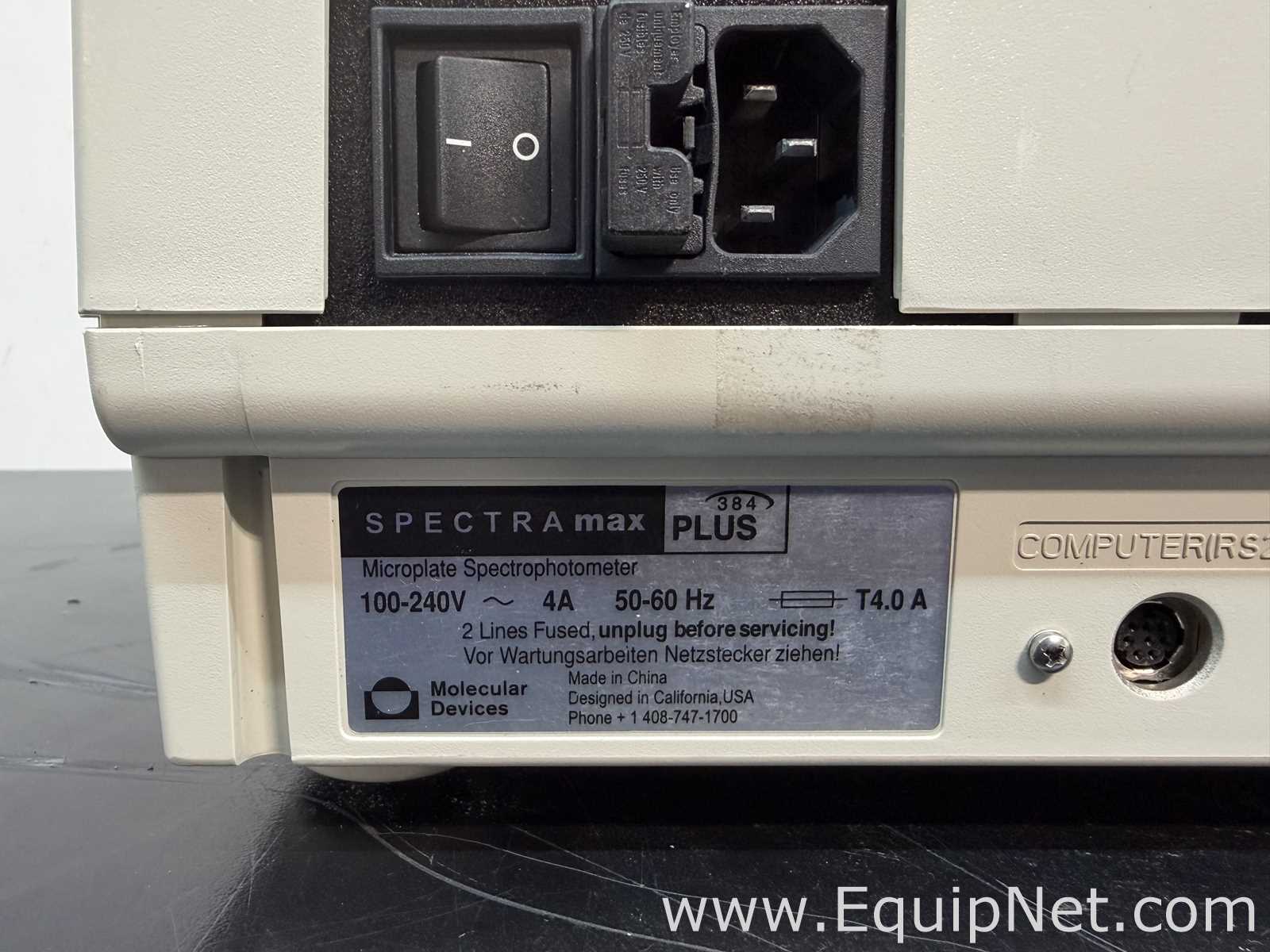 Molecular Devices Spectra Max 384 Plus Microplate Spectrophotometer With StakMax Microplate Handler