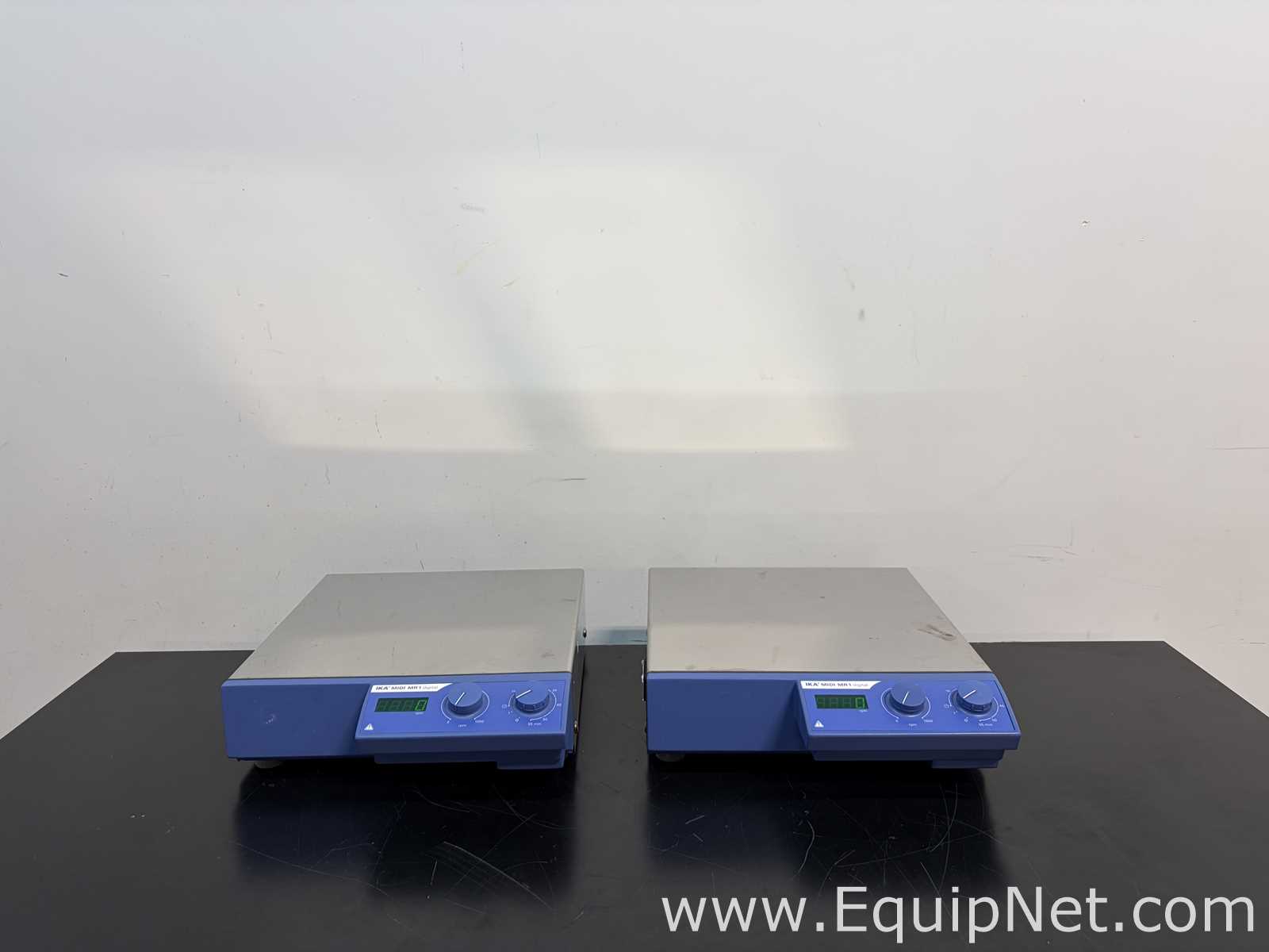 Lot of 2 IKA MIDI MR 1 D S001 Magnetic Stirrers