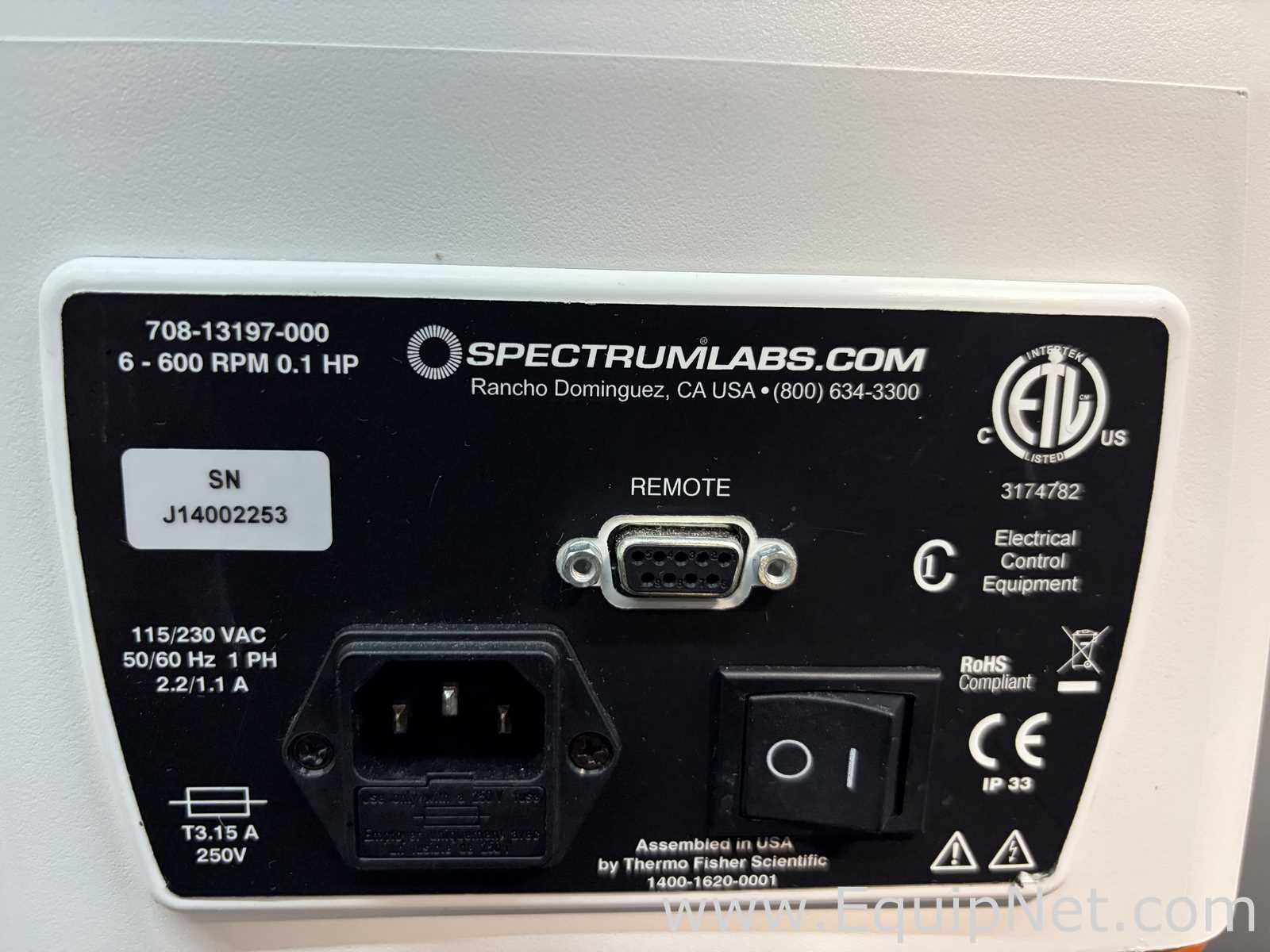 Lot Of 2 Spectrum Labs 708-13197-000 KrosFlo Research I Peristaltic Pumps