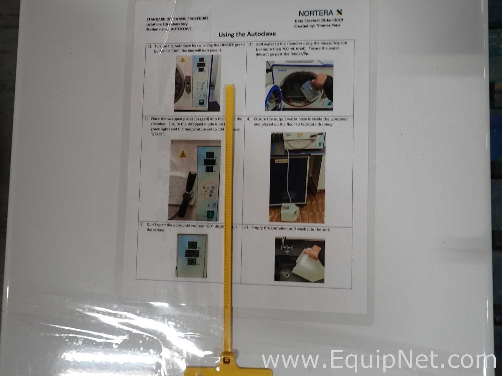 Sun 23-I Benchtop Horizontal Autoclave