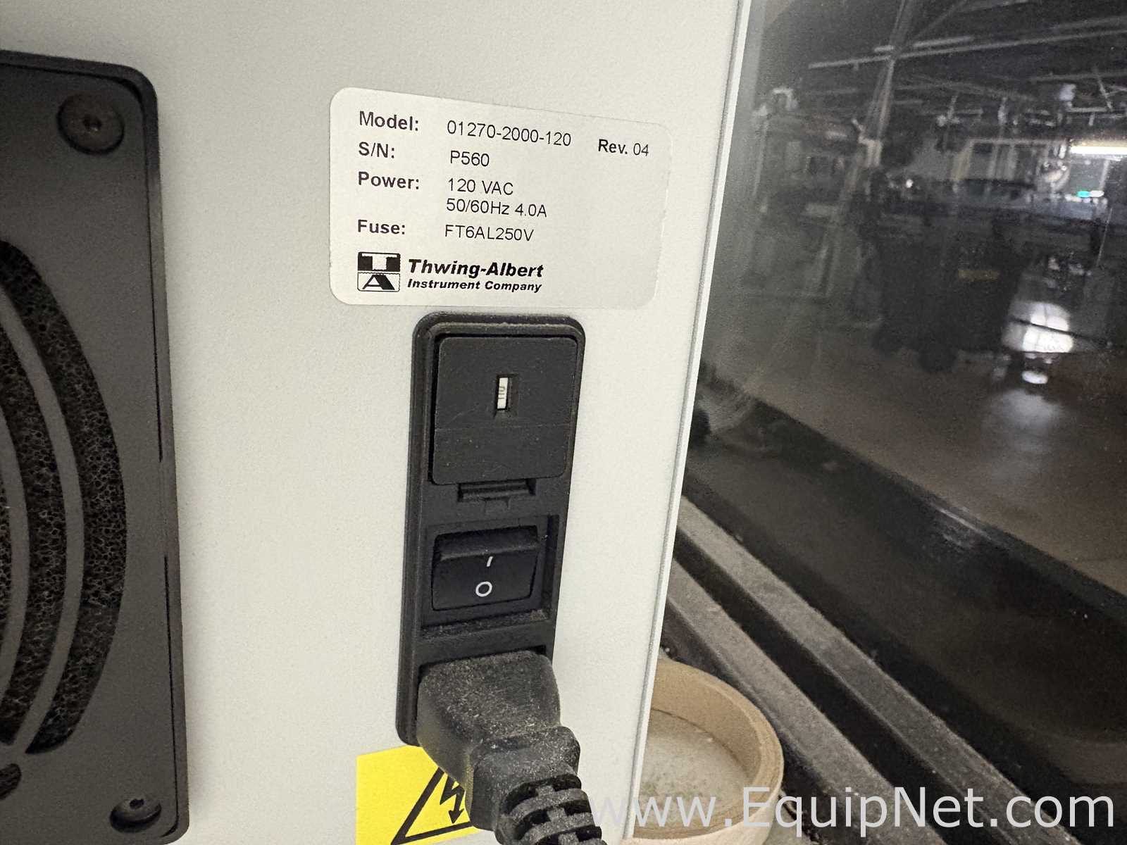 Equipamentos Laboratoriais Diversos Thwing-Albert Instrument Company 1270 PCA Score Bend Tester
