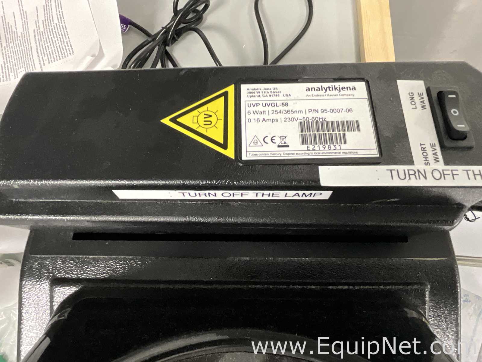 Analytik Jena US UVP Chromato-Vue Cabinet and UVP UVGL-58 Lamp