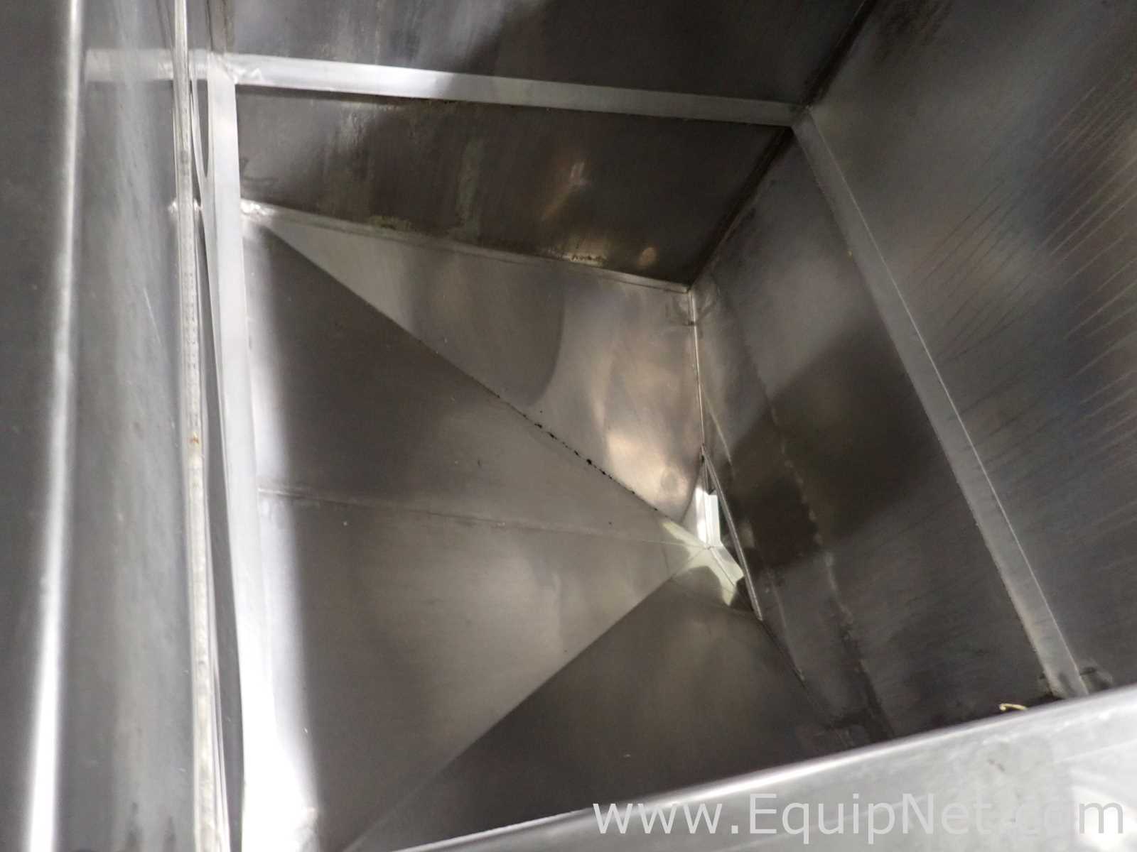 Group of 5 Stainless Steel Square Bins 09-13