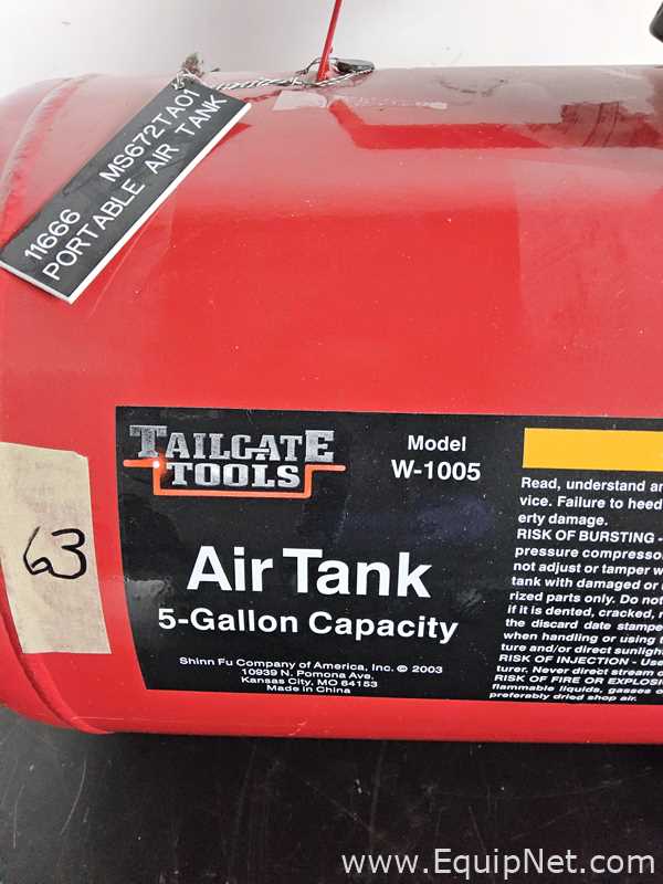 Shinn Fu Talegate Tools W-1005 5 Gallon Air Tank