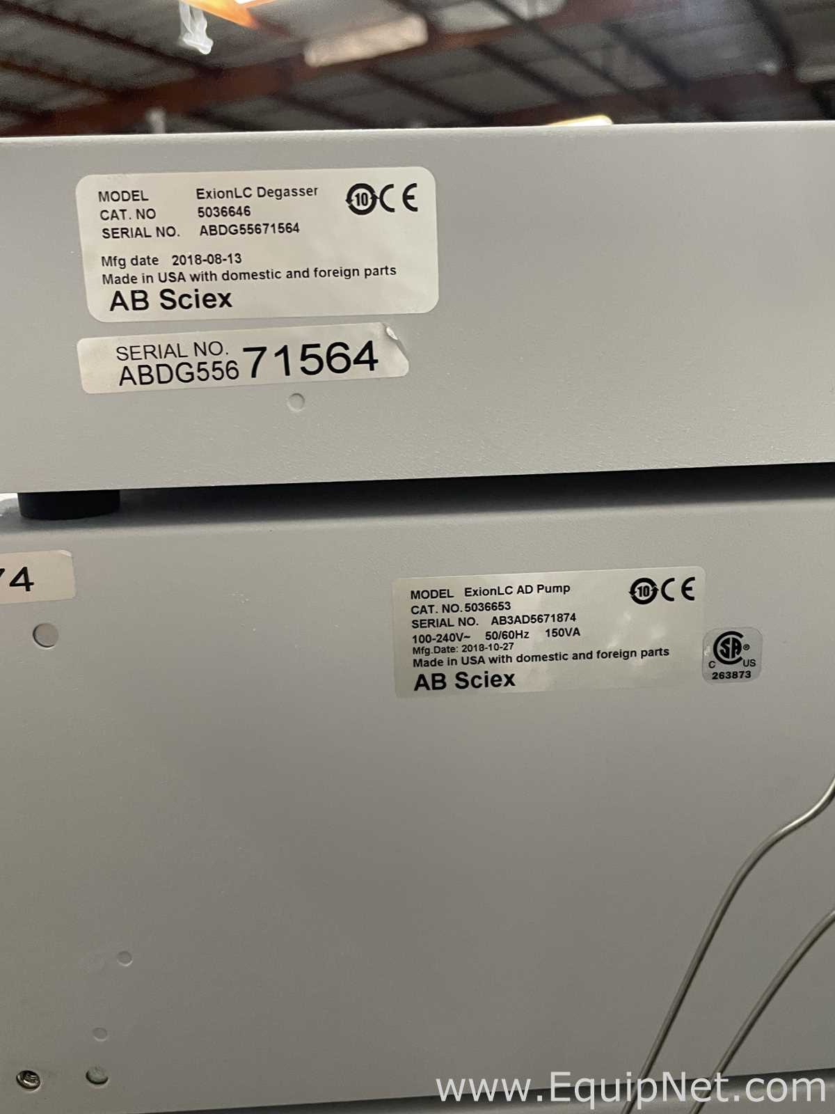 AB Sciex Qtrap 6500 Mass Spectrometer With Exion LC HPLC System