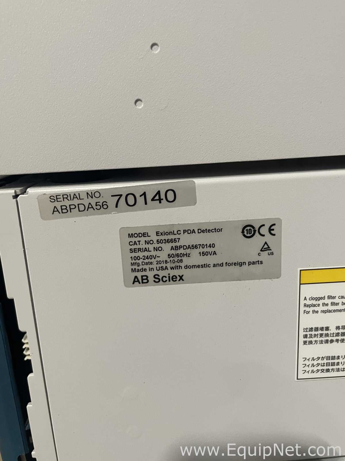 AB Sciex Qtrap 6500 Mass Spectrometer With Exion LC HPLC System