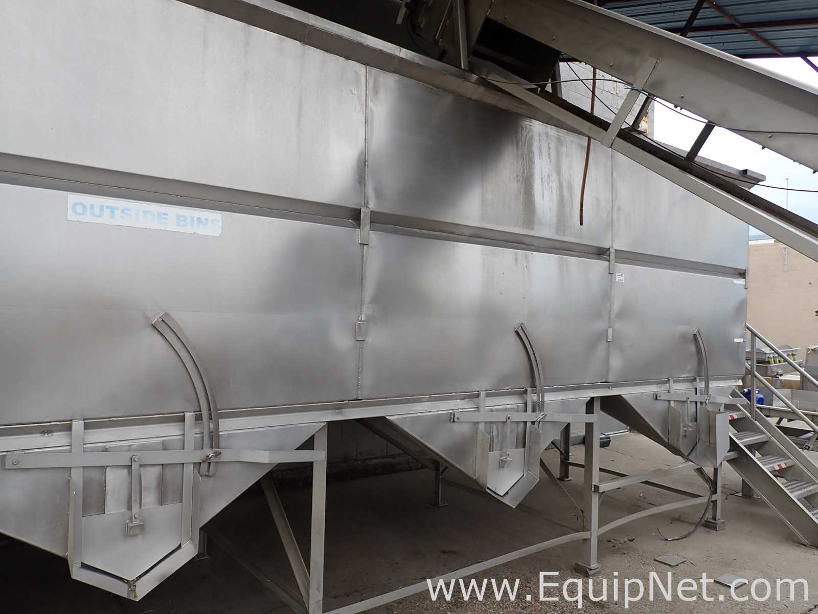 Group of 2 Stainless Steel Rectangular Bins 09-03