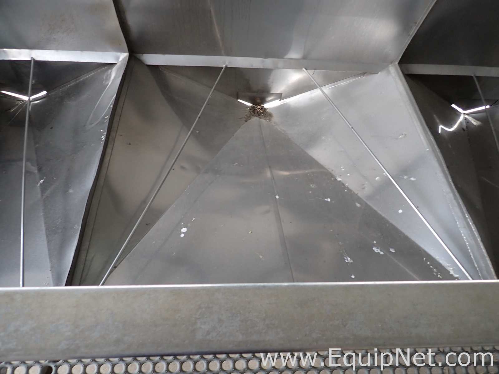 Group of 2 Stainless Steel Rectangular Bins 09-03