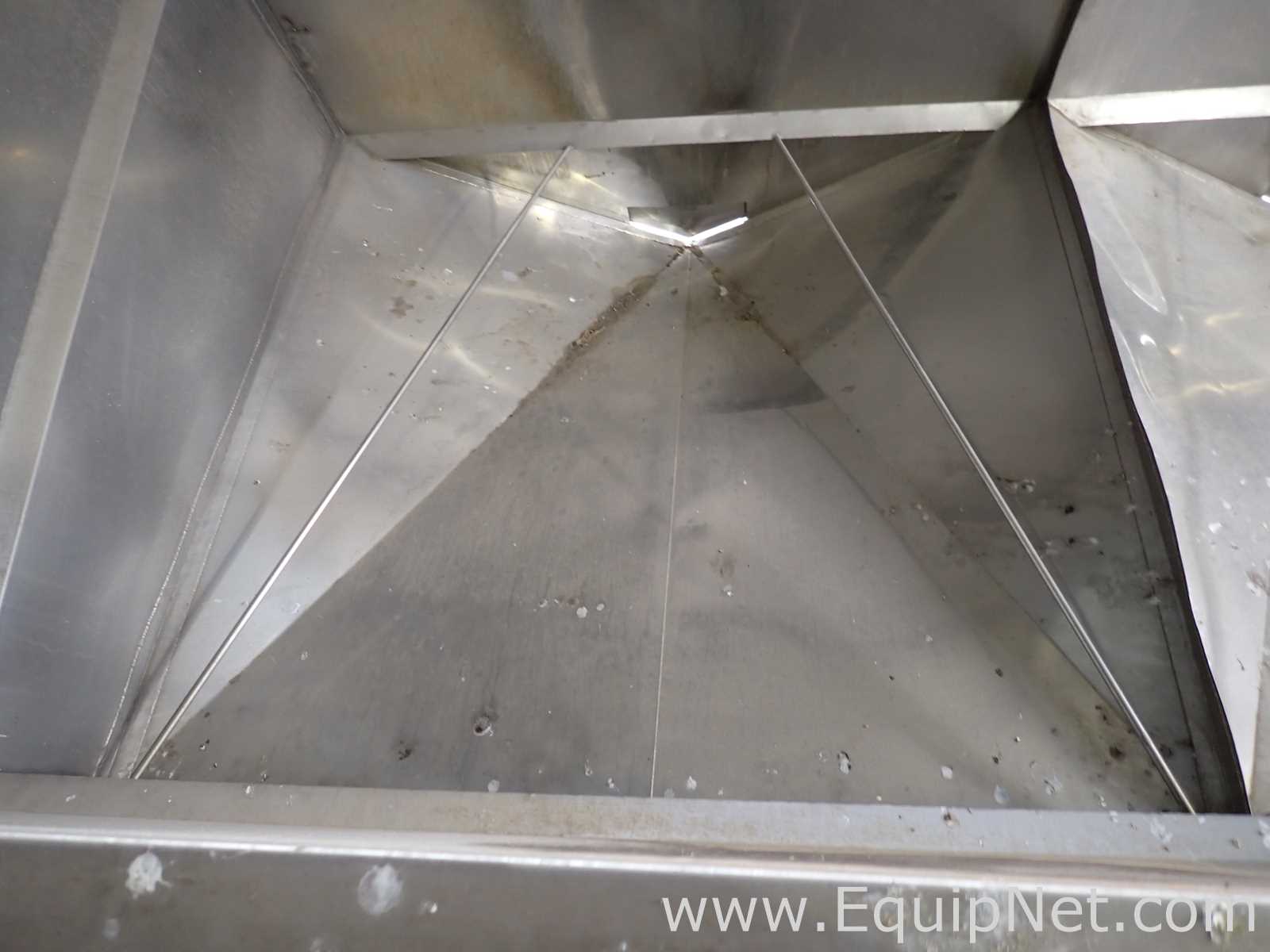 Group of 2 Stainless Steel Rectangular Bins 09-03