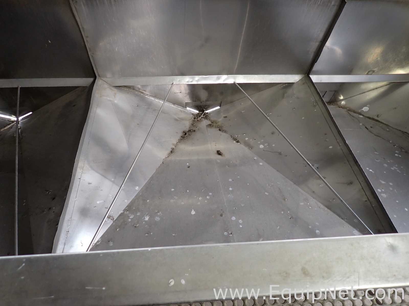 Group of 2 Stainless Steel Rectangular Bins 09-03