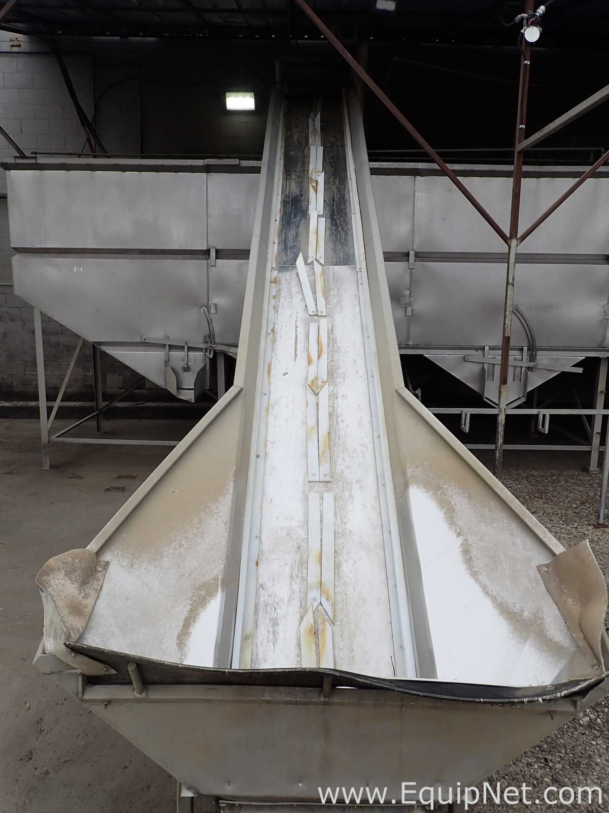 Lot of 2 Stainless Steel Elevator Conveyors 09-01,02