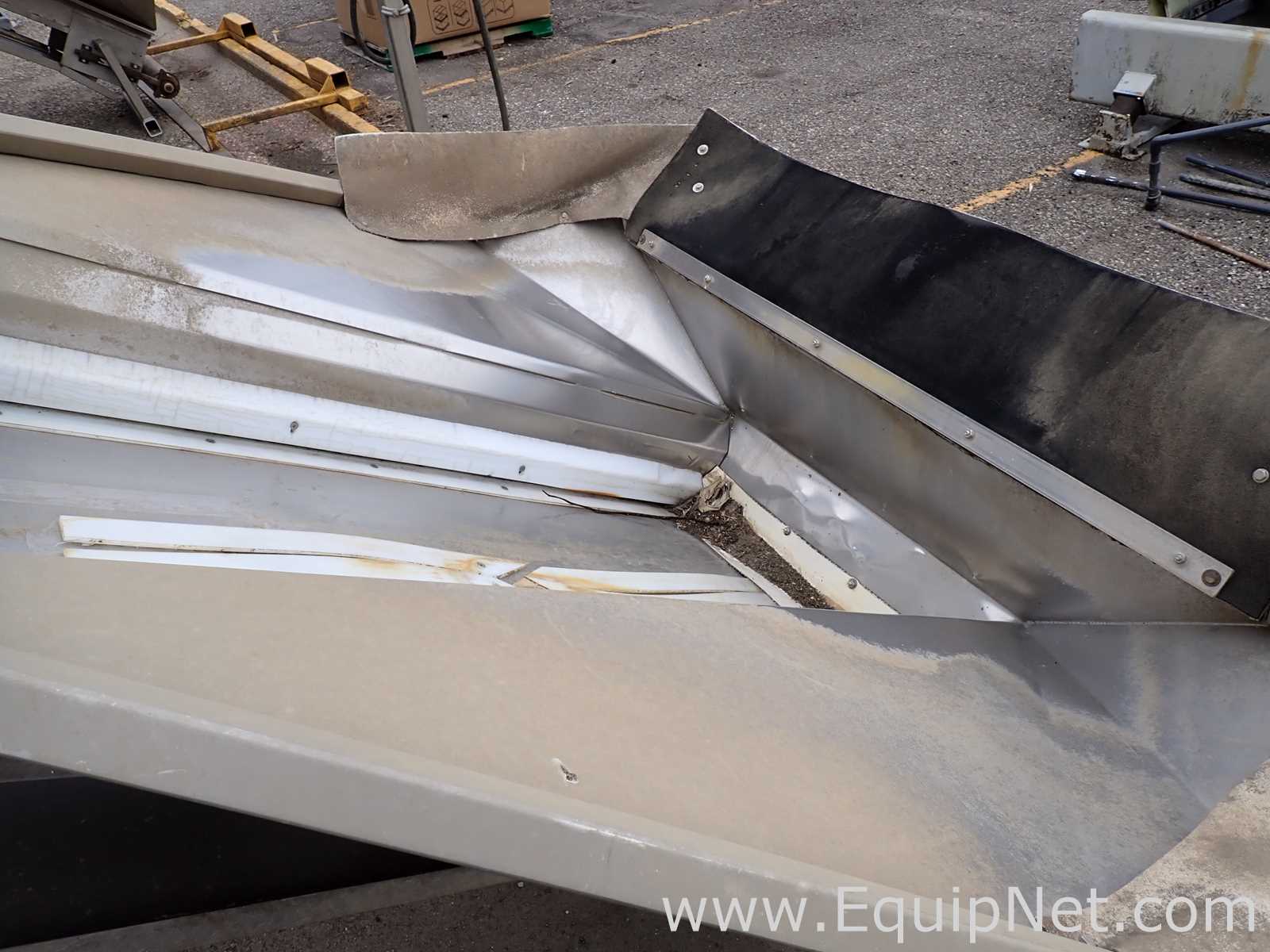Lot of 2 Stainless Steel Elevator Conveyors 09-01,02