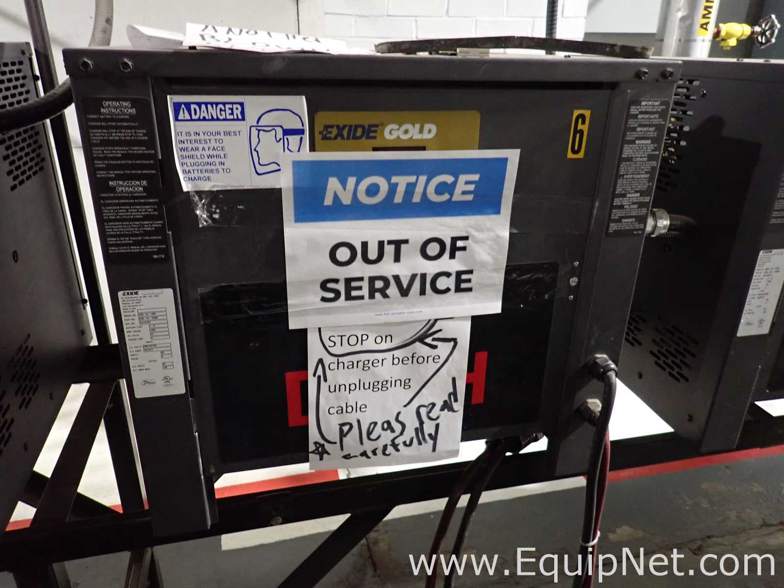 Lot of 9 48-Volt Forklift Battery Chargers- 72-14