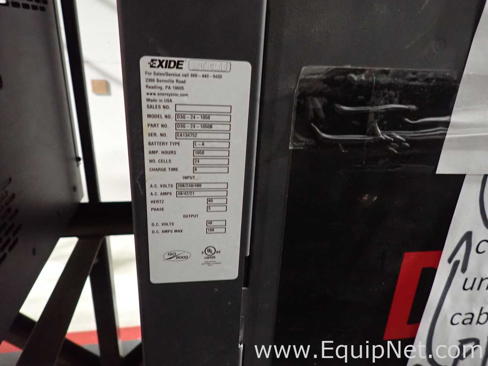 Lot of 9 48-Volt Forklift Battery Chargers- 72-14