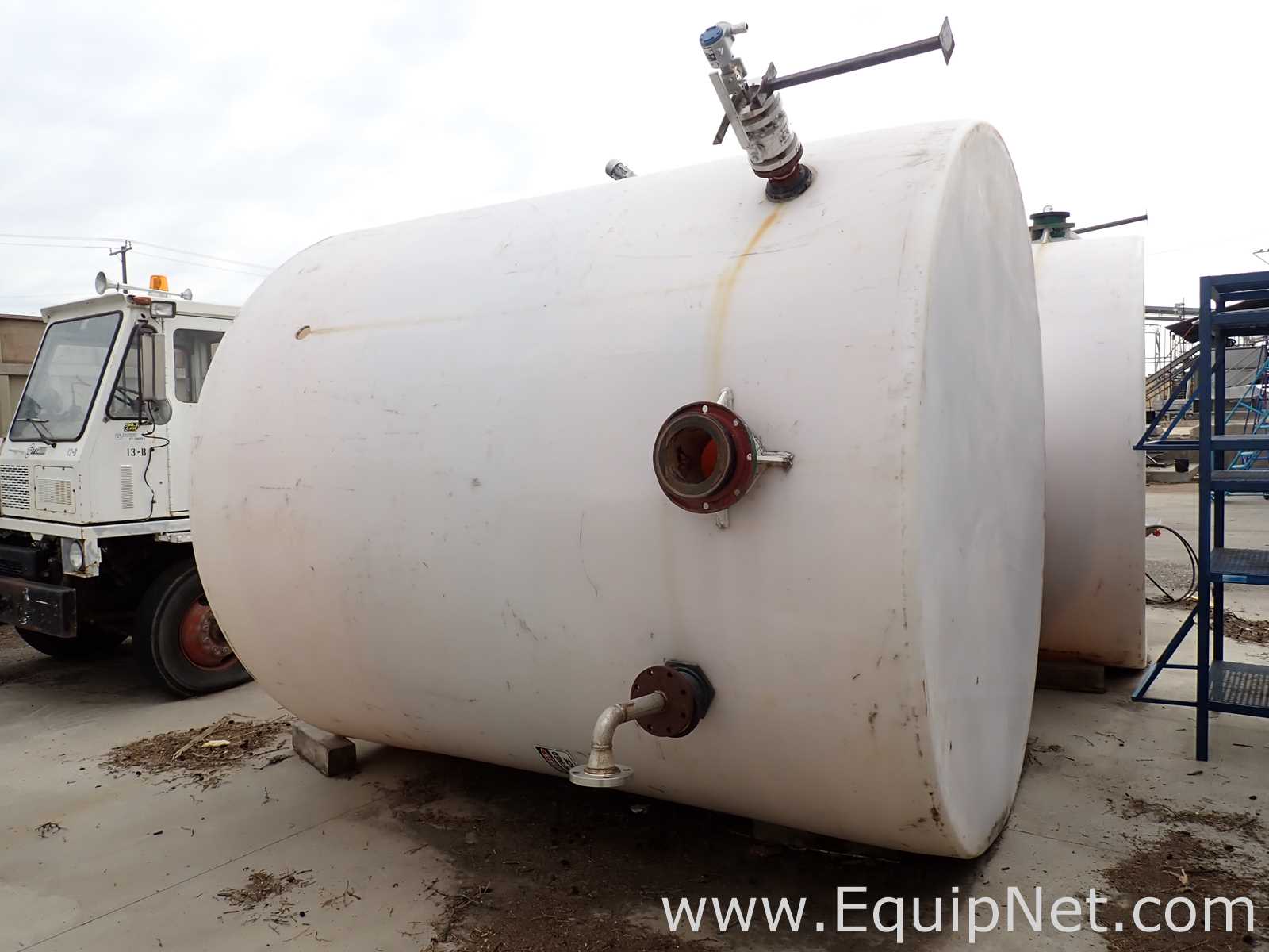 Lot of 2 Polyethylene Approx 6000 Gallon Tanks