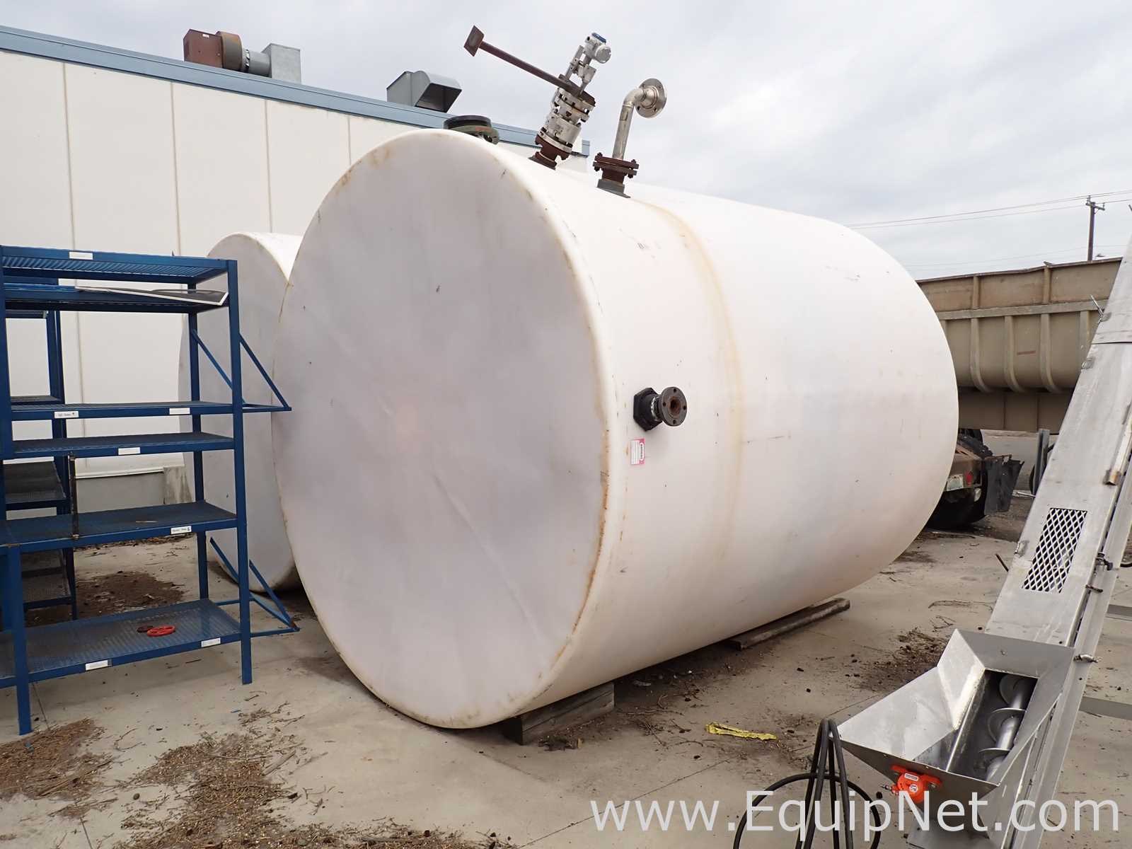 Lot of 2 Polyethylene Approx 6000 Gallon Tanks