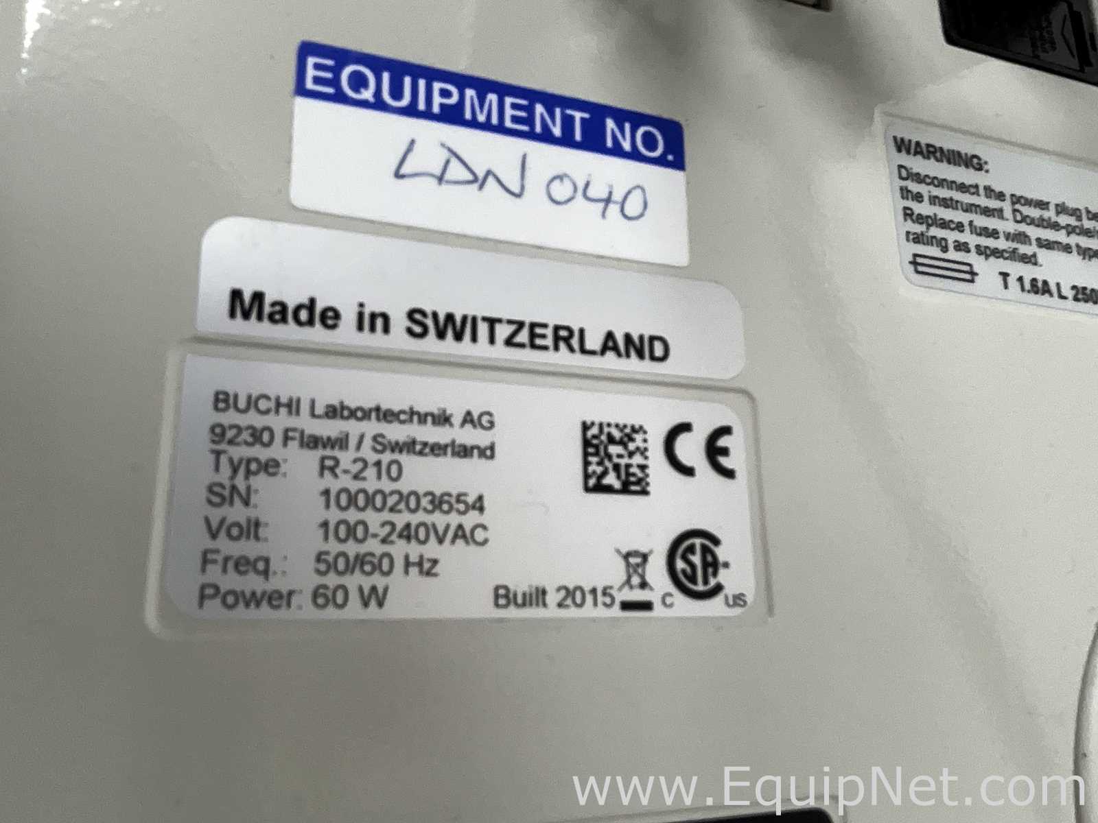 Buchi R-210 Evaporator with B-491 Heating Bath and V-700 Vacuum Pump