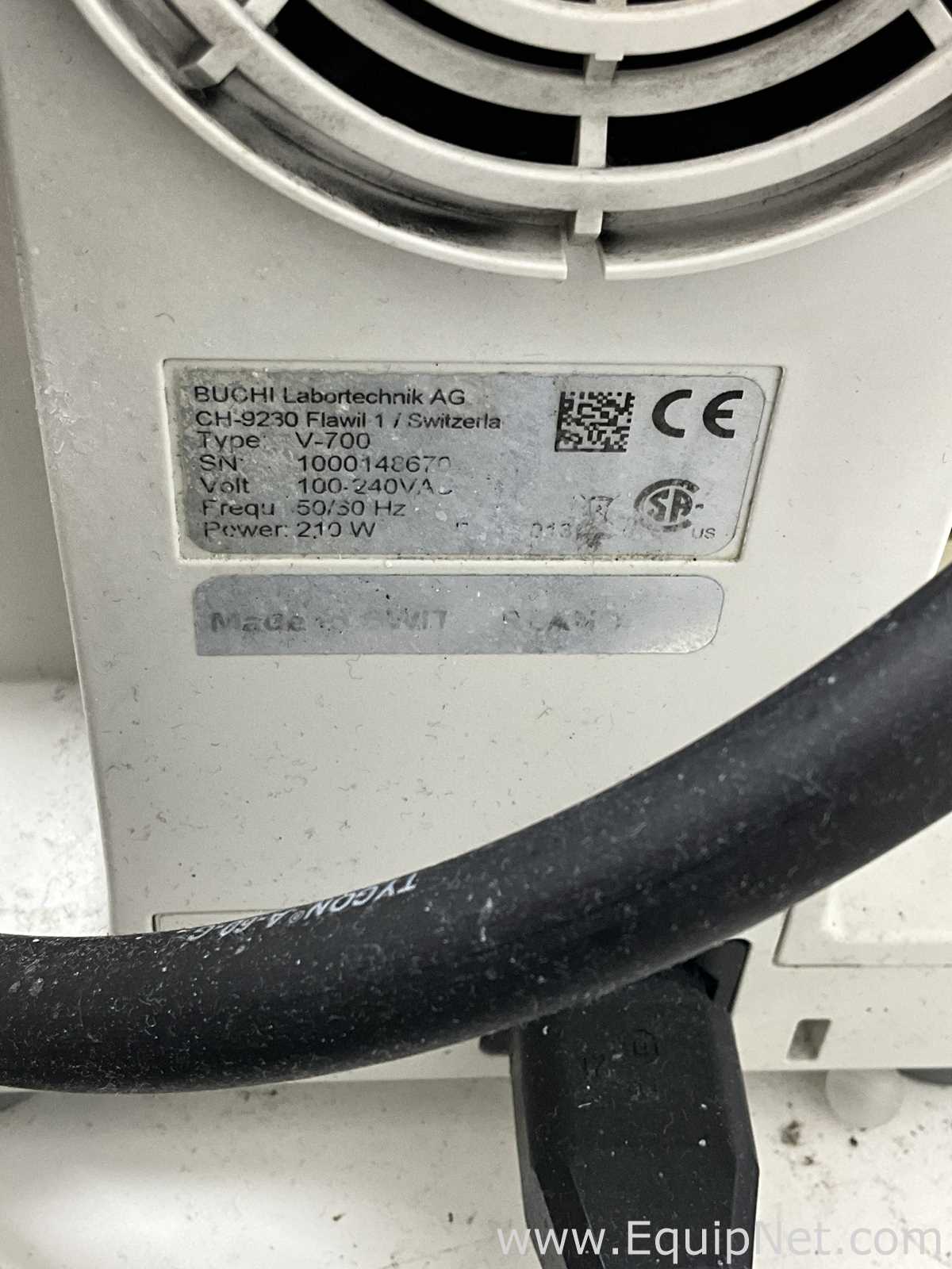 Buchi R-210 Evaporator with B-491 Heating Bath, V-700 Vacuum Pump and F-305 Recirculating Chiller
