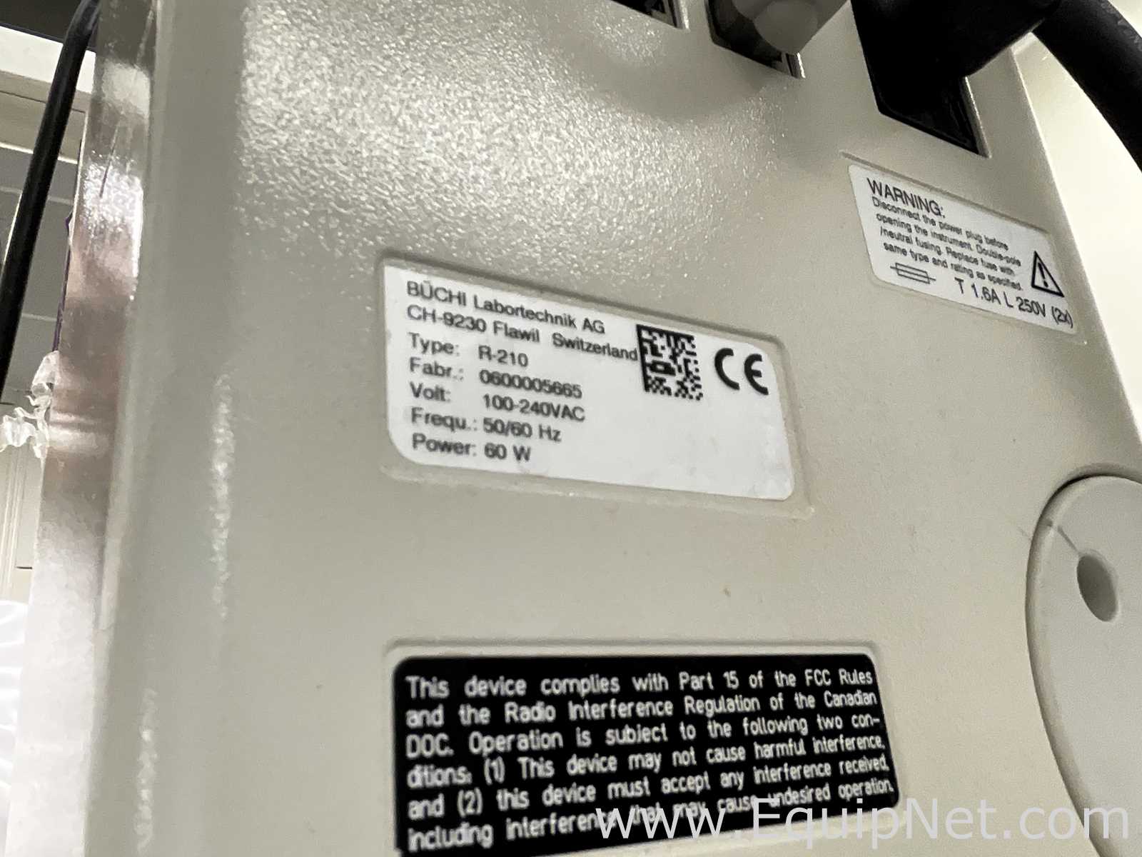 Buchi Labortechnik AG R-210 Evaporator With B-491 Heating Bath V-700 Vacuum Pump and I-100 Interface