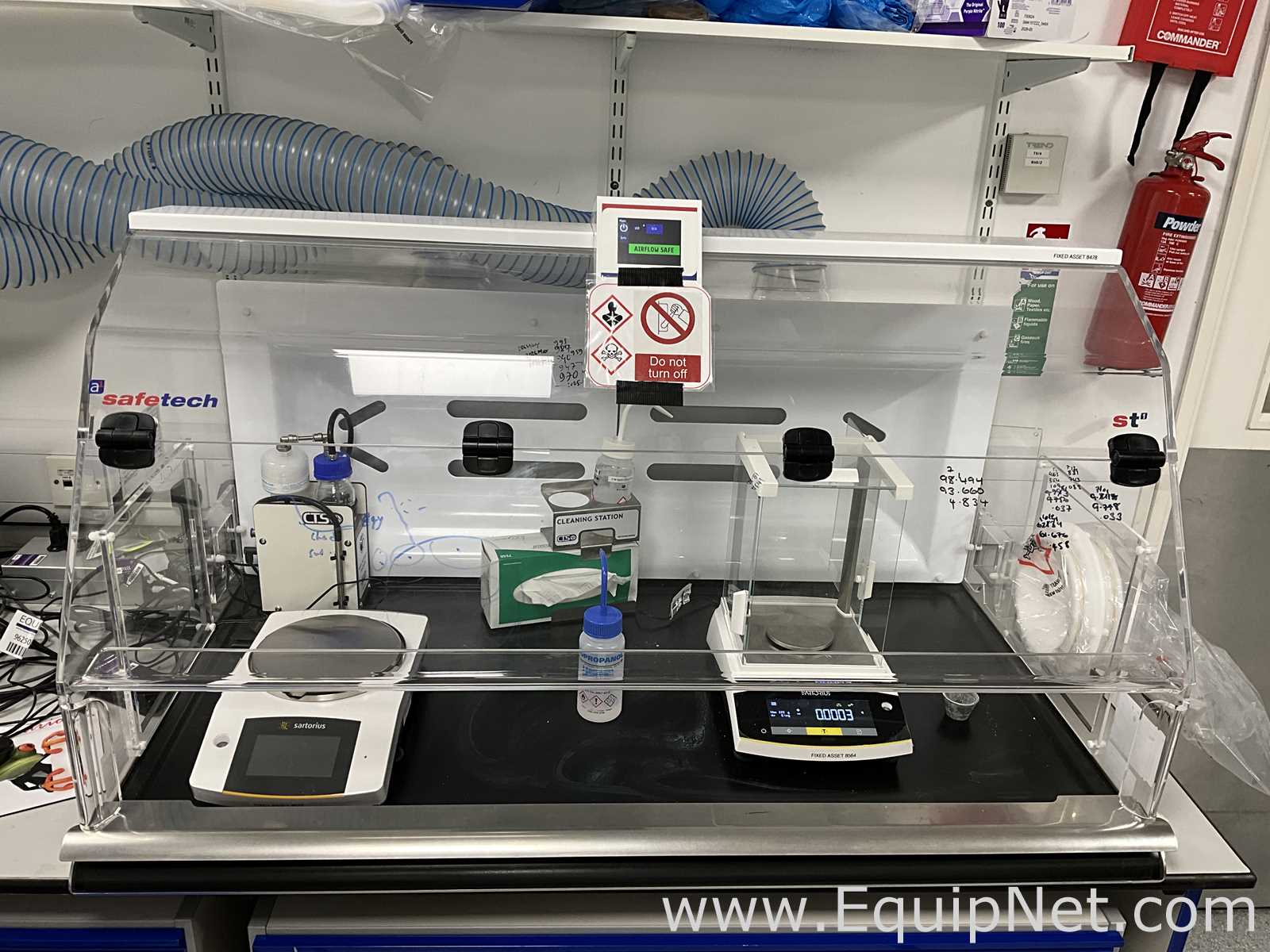 Safetech ST1-12V3-C Powder Safety Weighing Enclosure With CTS High Potency Vacuum System
