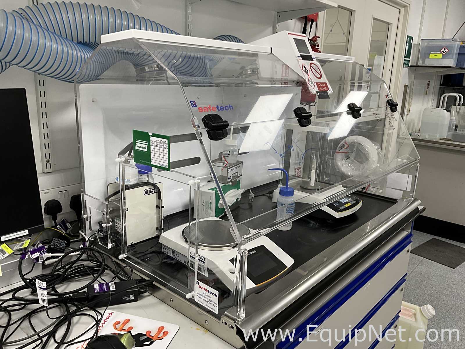 Safetech ST1-12V3-C Powder Safety Weighing Enclosure With CTS High Potency Vacuum System