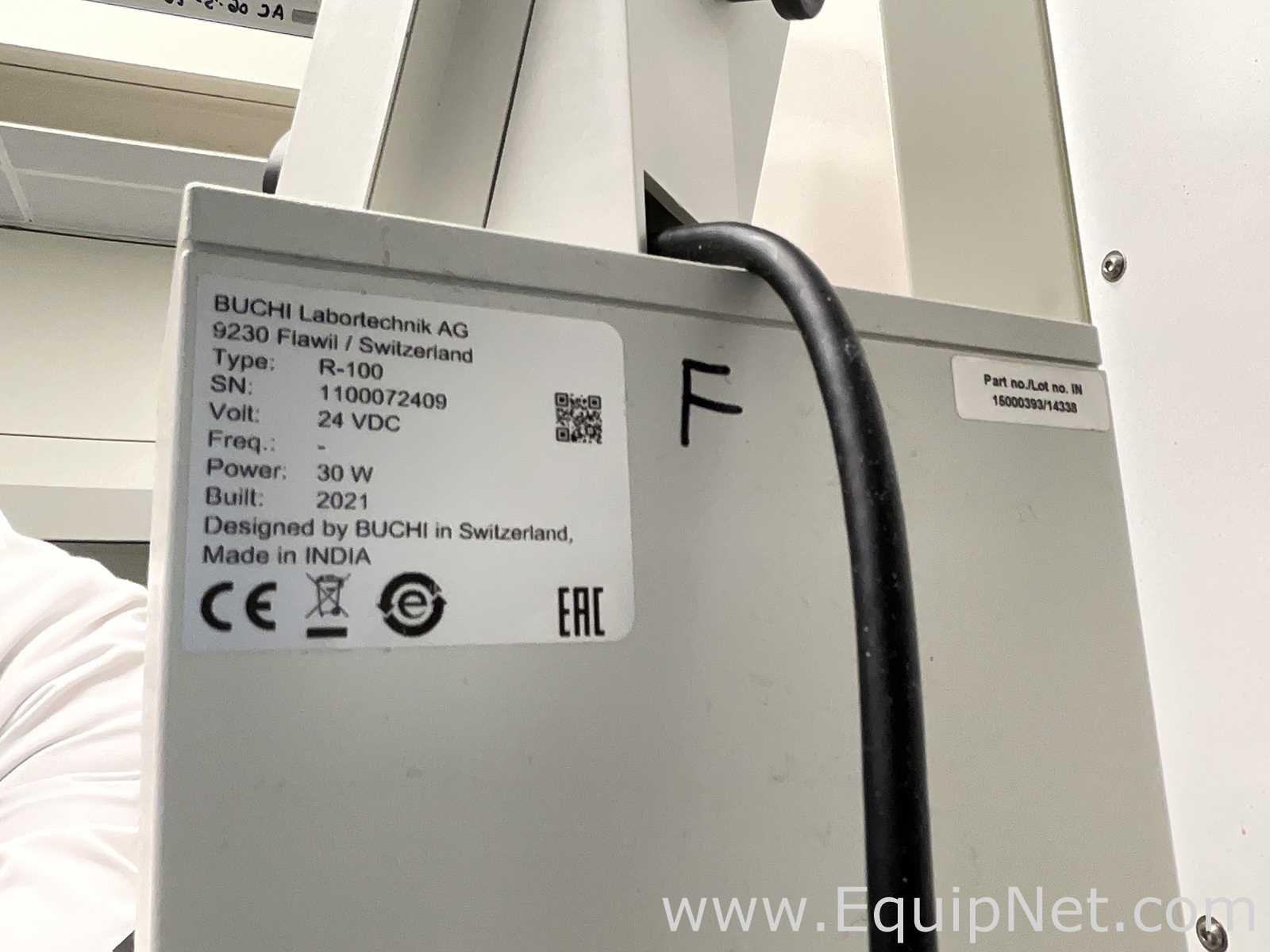 Buchi R-100 Rotary Evaporator with B-100 Heating Bath and V-300 Vacuum Pump