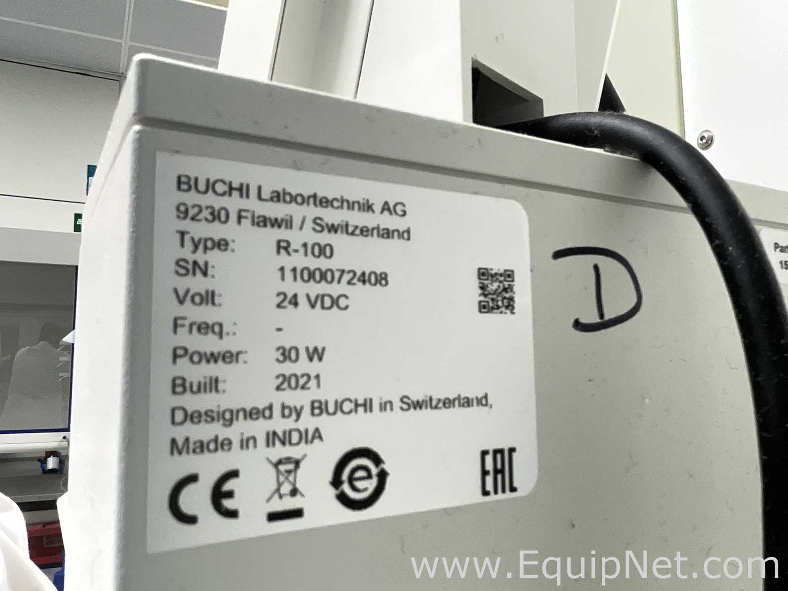 Buchi R-100 Rotary Evaporator with B-100 Heating Bath and V-300 Vacuum Pump