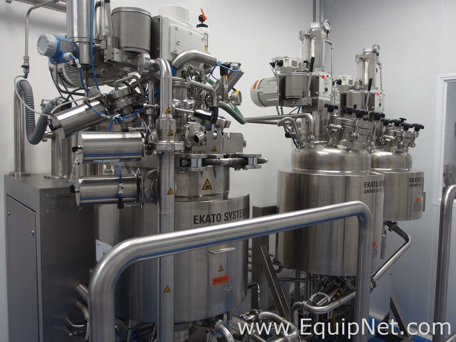 Ekato Unimix SRC50 Vaccum Emulsifying and Homogenizing System with W50/W25 Auxiliary Vessels