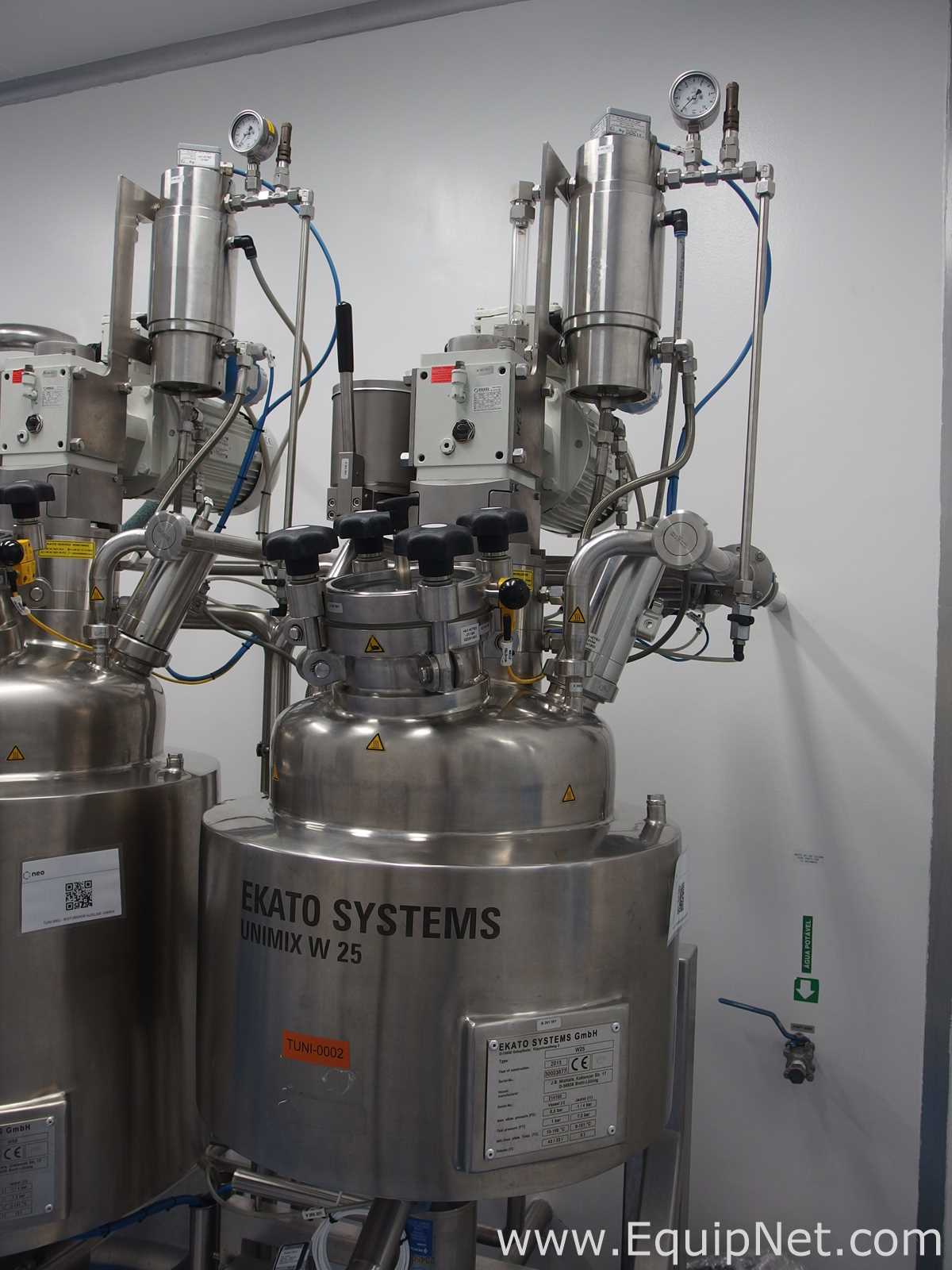 Ekato Unimix SRC50 Vaccum Emulsifying and Homogenizing System with W50/W25 Auxiliary Vessels