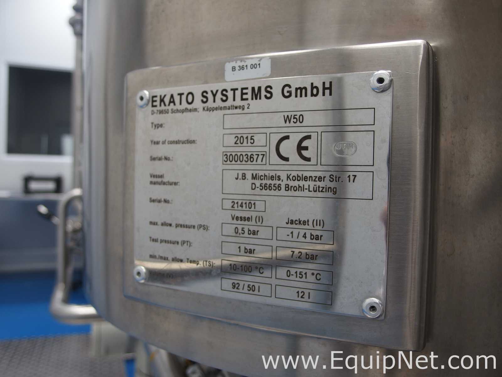 Ekato Unimix SRC50 Vaccum Emulsifying and Homogenizing System with W50/W25 Auxiliary Vessels
