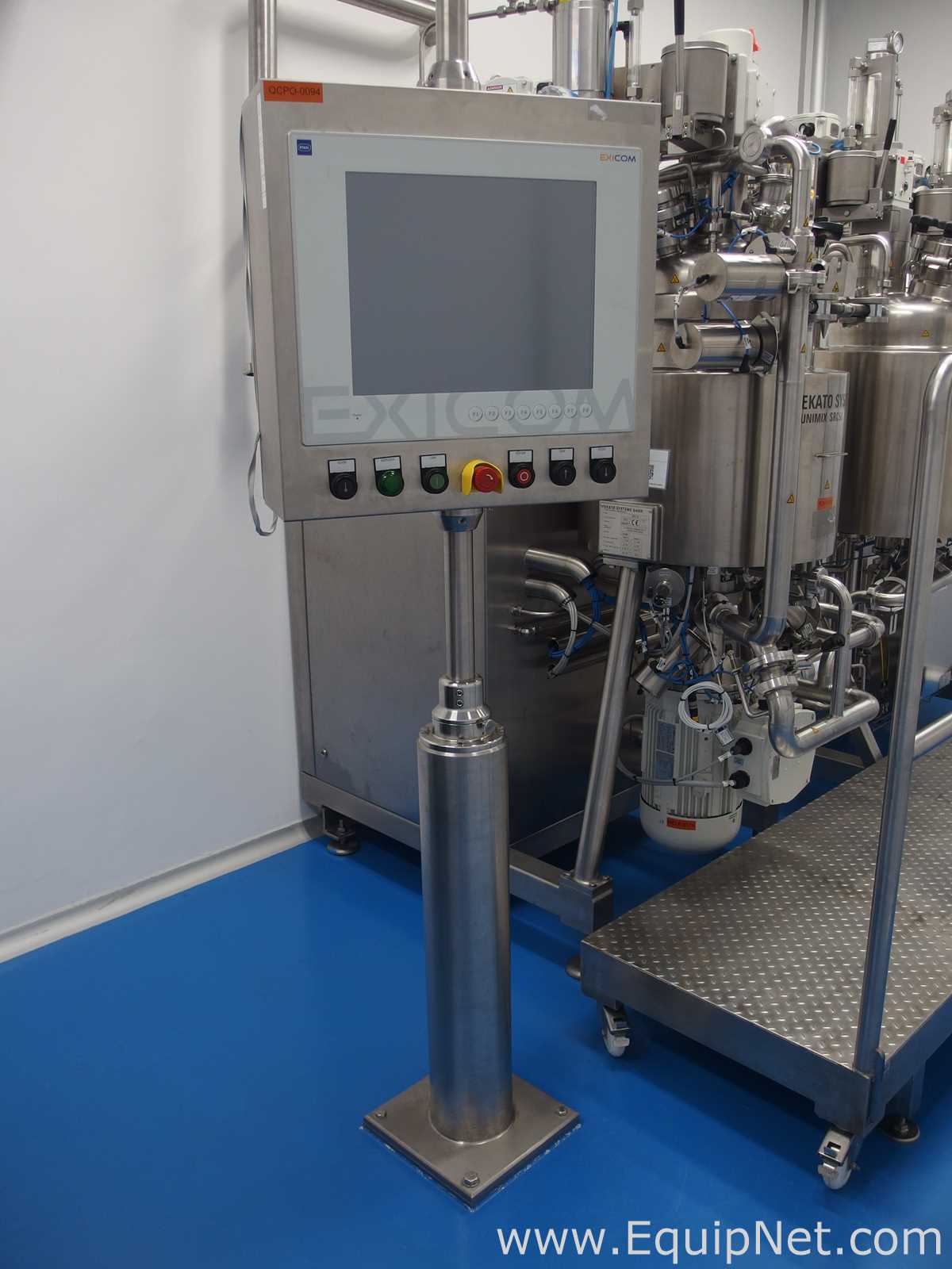 Ekato Unimix SRC50 Vaccum Emulsifying and Homogenizing System with W50/W25 Auxiliary Vessels