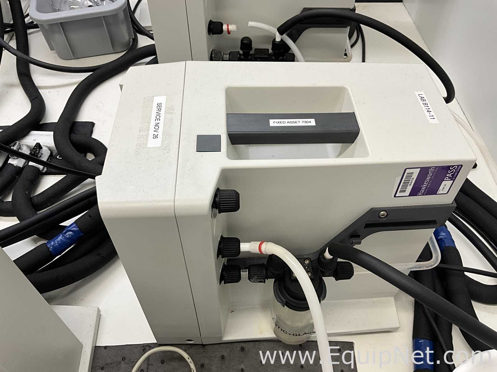 Buchi R-100 Rotary Evaporator with B-100 Heating Bath, V-300 Vacuum Pump and F-314 Recirc Chiller