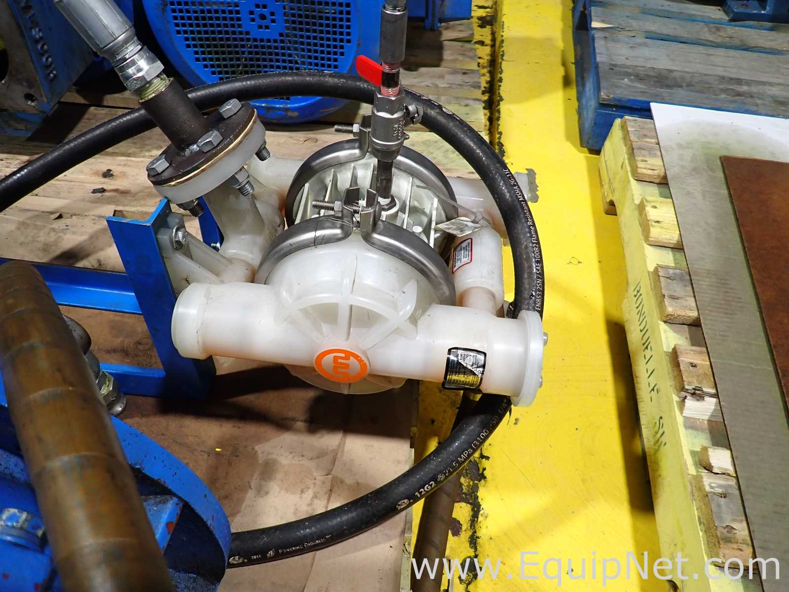 Lot of 4 50-HP VP Electric Motors with Wilden Diaphragm Pump