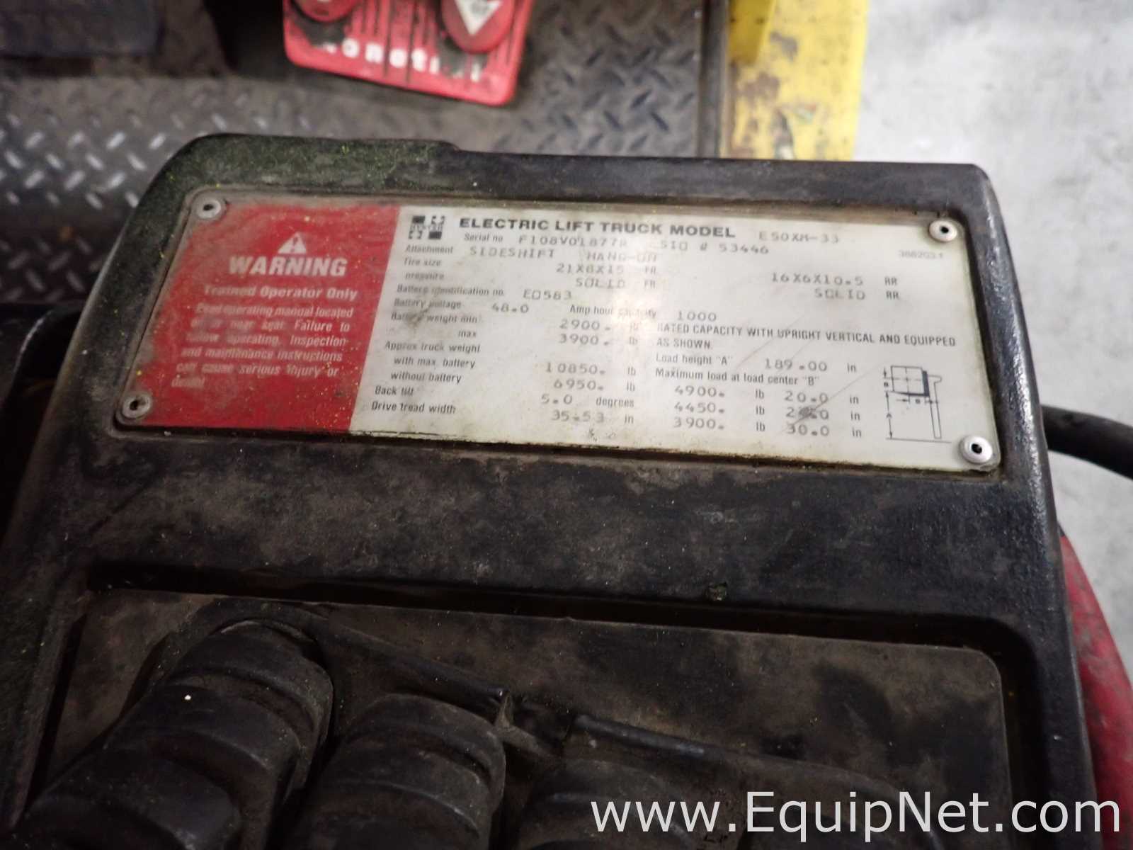 Hyster Co E50XM-33 Electric Fork Lift Truck- I