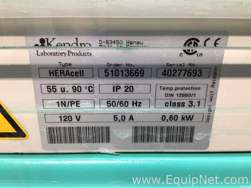 Incubadora Kendro Laboratory Products HeraCell