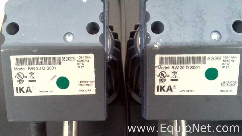 Lot of 11 IKA Overhead Lab Mixers