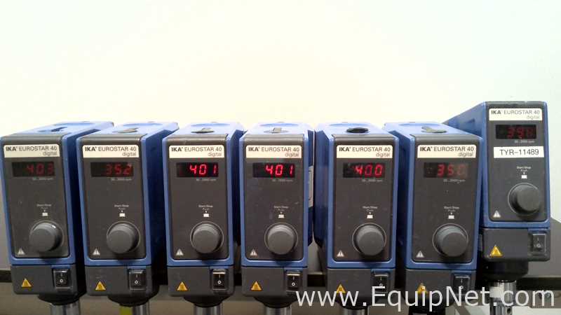 Lot of 11 IKA Overhead Lab Mixers