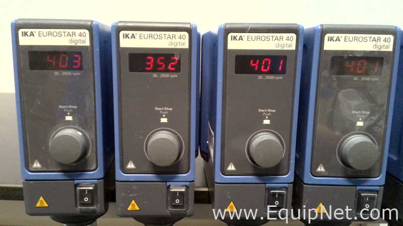 Lot of 11 IKA Overhead Lab Mixers