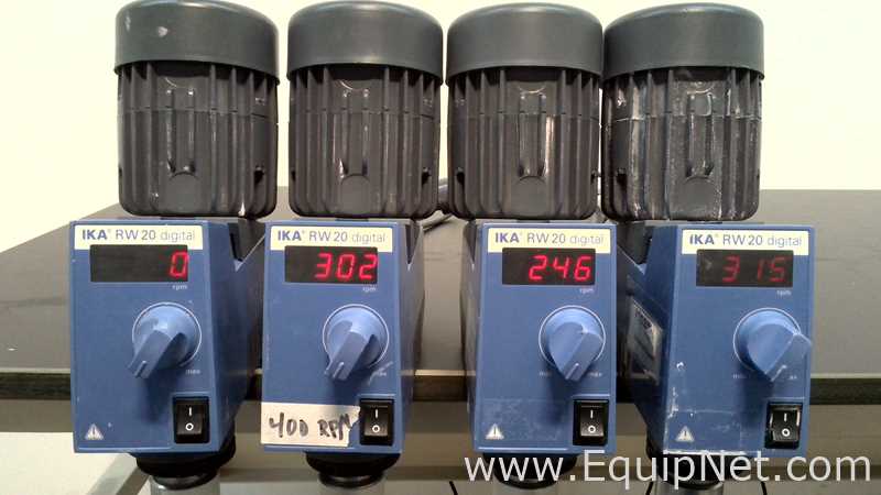 Lot of 11 IKA Overhead Lab Mixers
