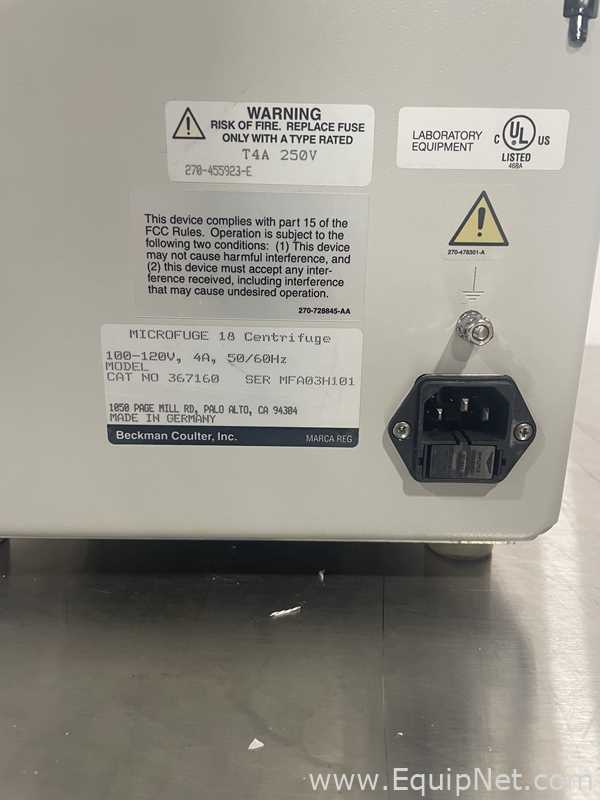 Laborzentrifuge Beckman Coulter Microfuge 18
