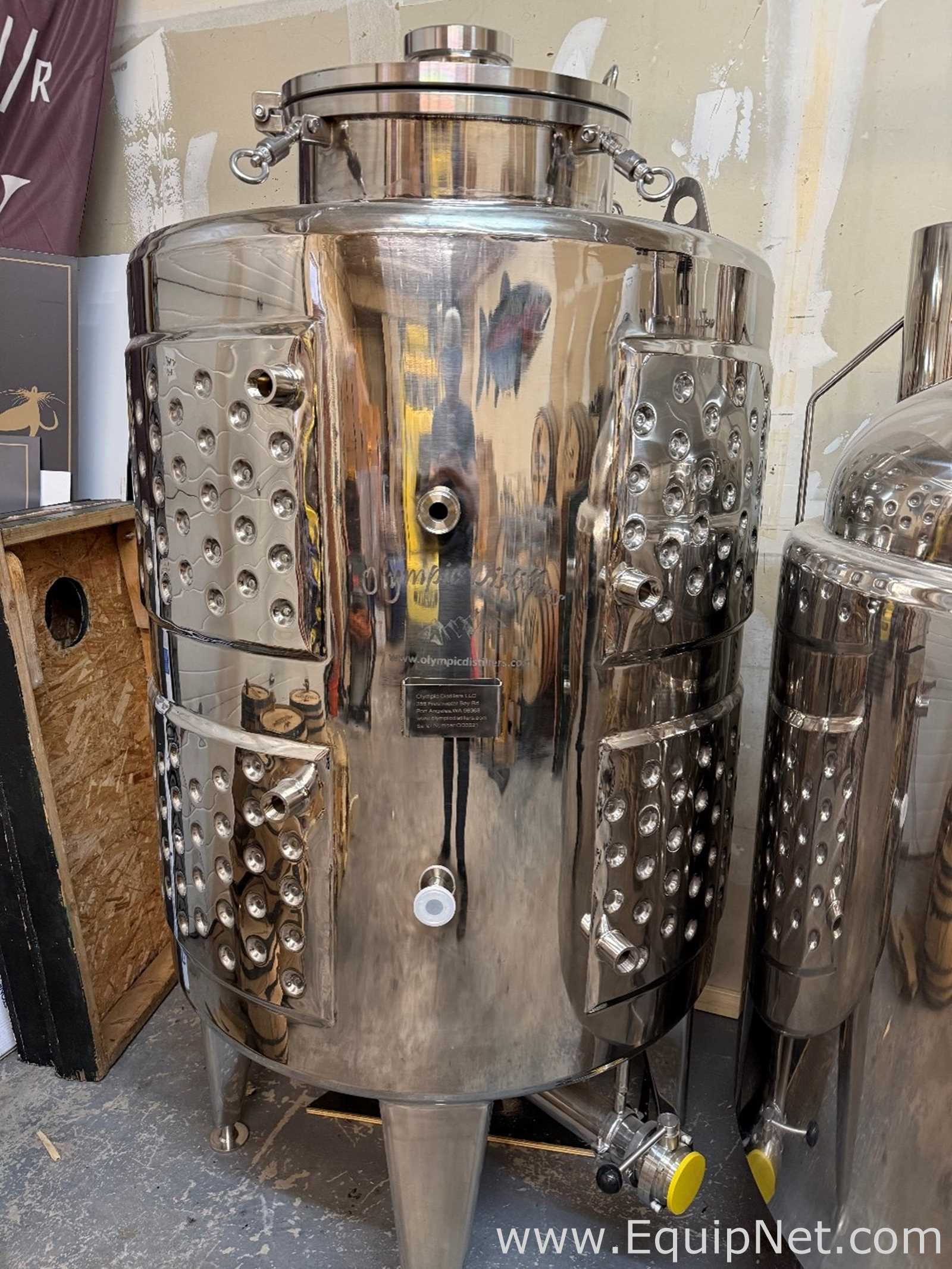 Unused Olympic Distillers 800L Jacketed Cylindrical Fermentation Vessel