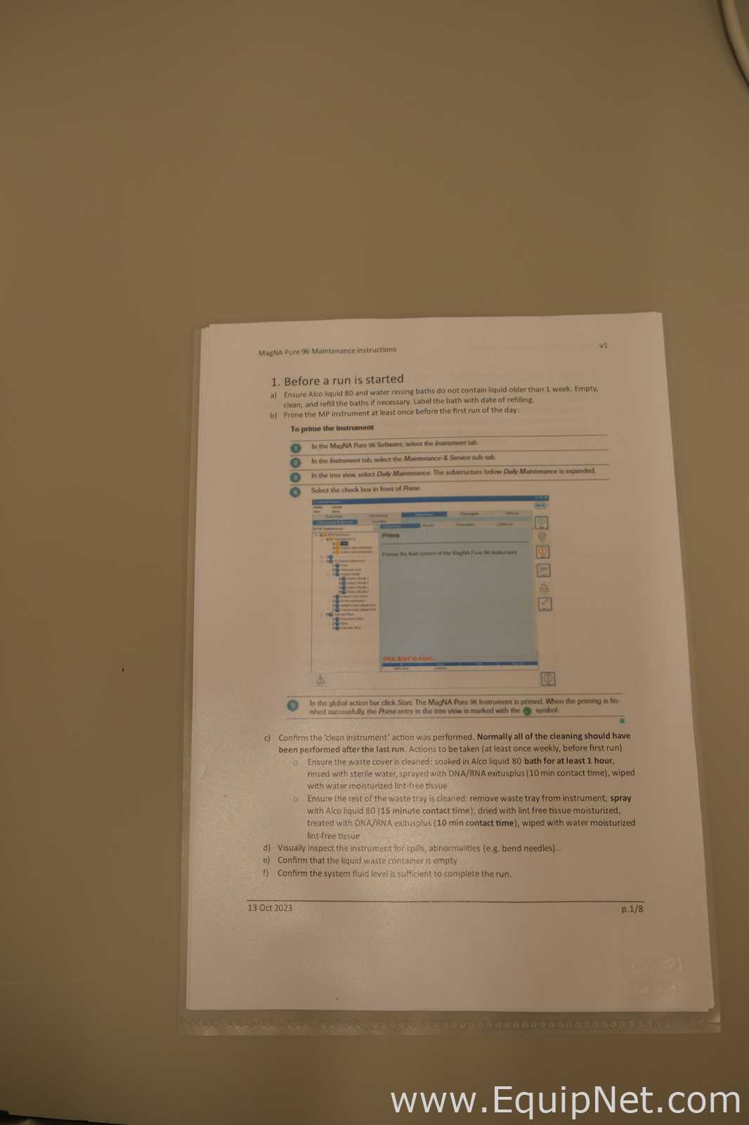 Roche MagNA Pure 96 Automated Nucleic Acid Extraction System