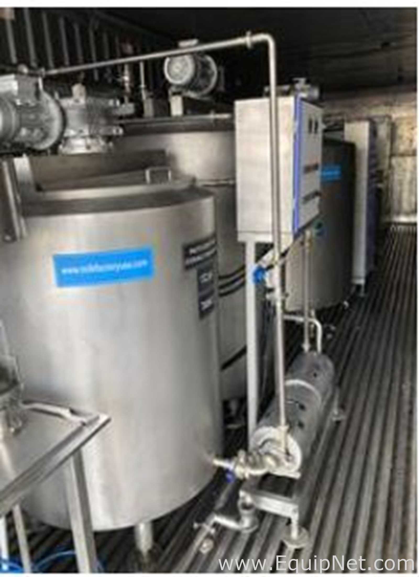 Pasteurizador Milk Factory USA Requisitos de aire 500 L. Sin usar