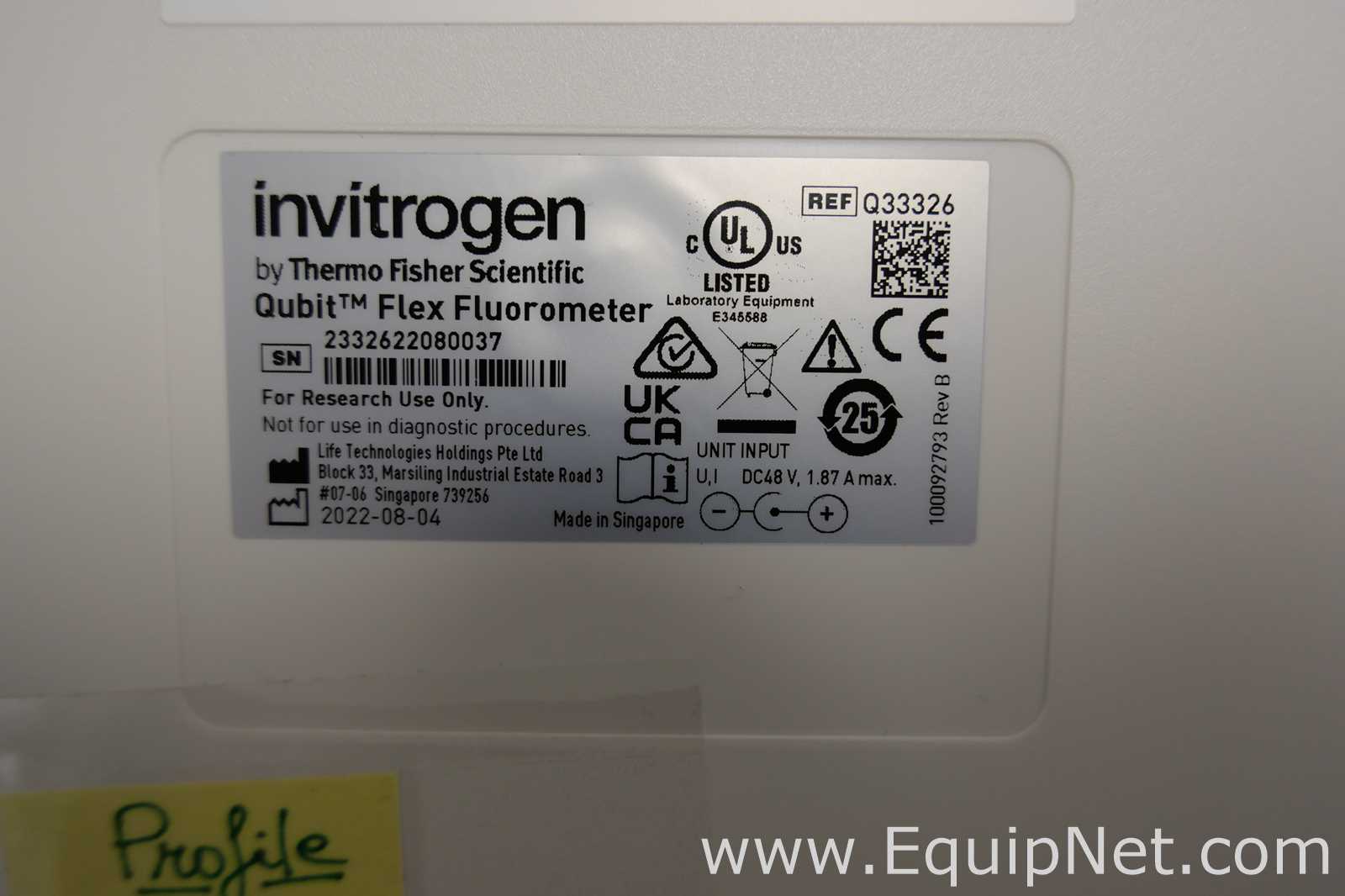 Thermo Fisher Scientific Invitrogen Qubit Flex Fluorometer