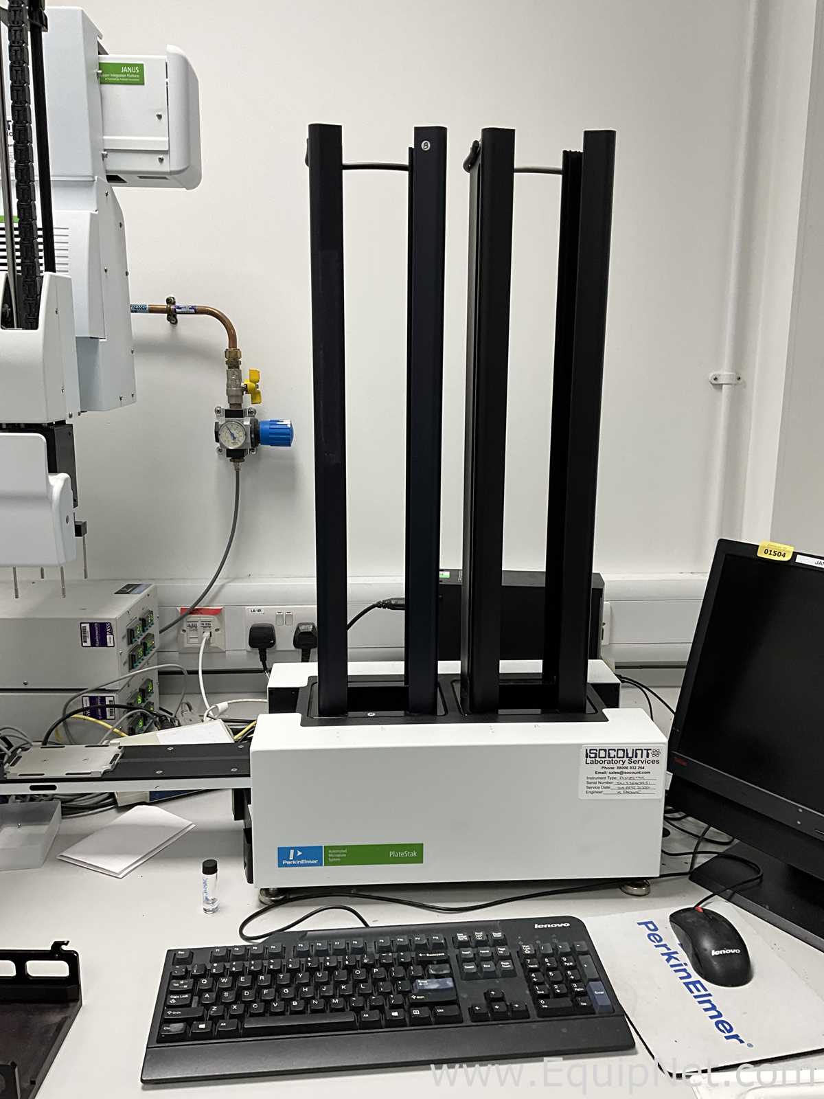 Perkin Elmer JANUS 8 Tip Liquid Handler Automated Work Station With Platestak and Gripper Platform